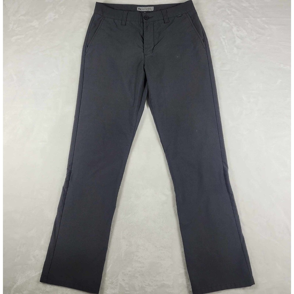 Travis Mathew Right On Time Pants Men's 30x30 Black Golf Texture‎ Lightweight